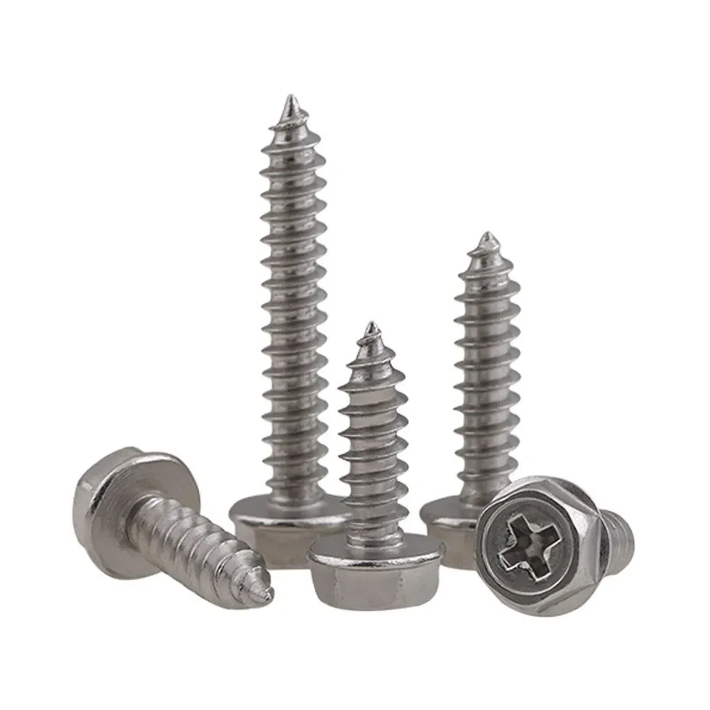 YH Roofing Screw High Quality Taiwan 65Mm Hex Flange Roofing Screws With Rubber Washer Hex Washer Head Metal Roofing Screws Type