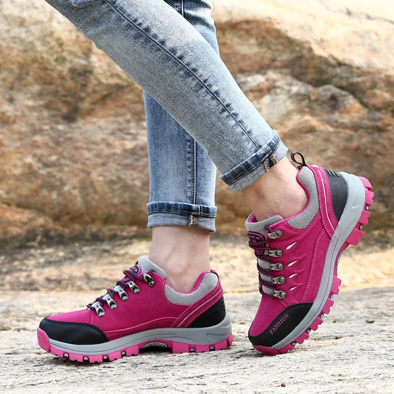 Winter Women Outdoor Boots Hiking Shoes Woman Mountain Climbing trekking Sneakers