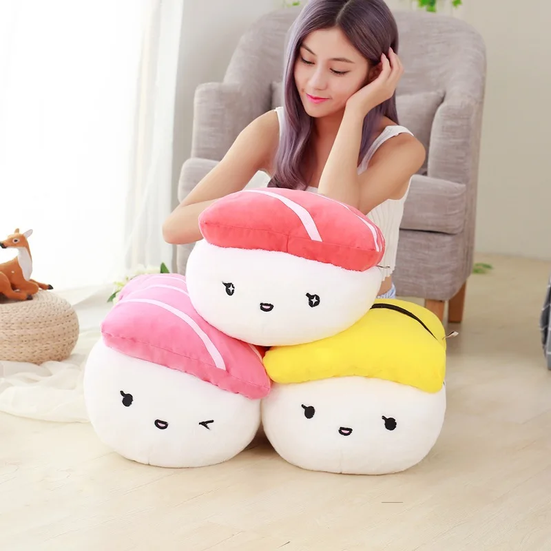 Super Soft Cartoon Plush Kawaii Sushi Pillow Stuffed Body Pillow
