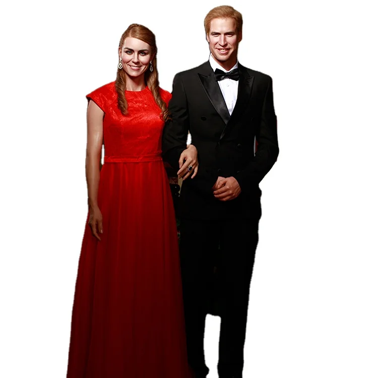 Exhibition Hyper Realistic Life Size British Royal Silicone Wax Figurine
