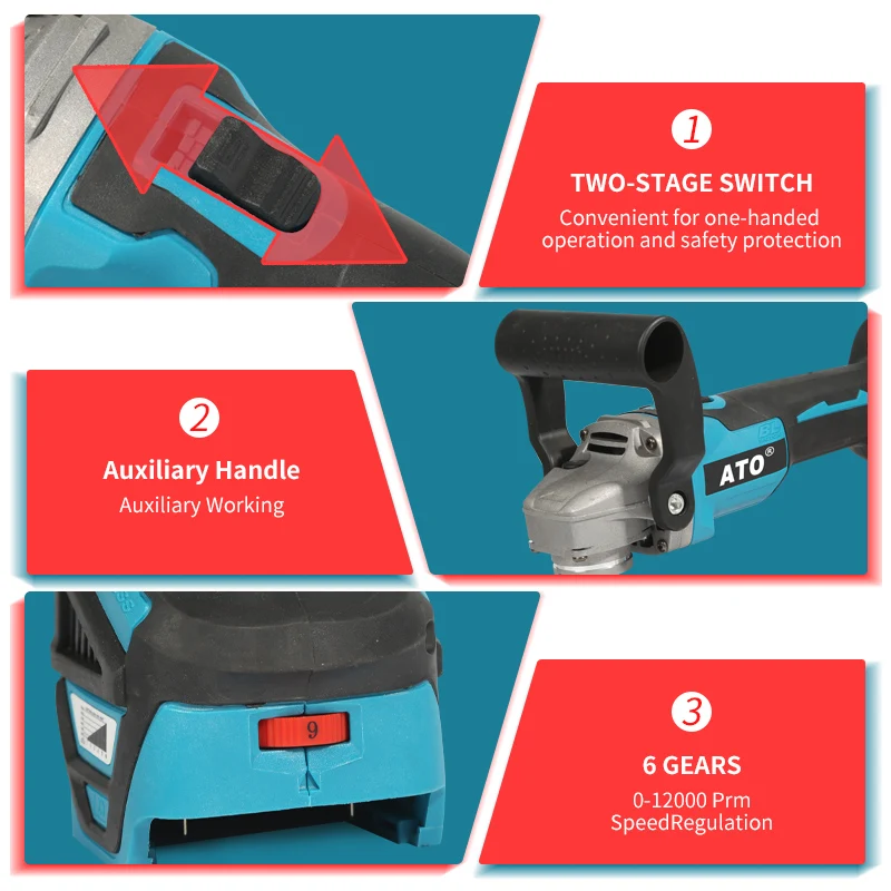 ATO A8421 power force power tools Li-ion Battery cordless drill 1500mah ROHS cordless car buffer polisher portable