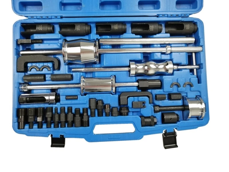 Factory Outlet Black Carbon Steel 40pcs Common Rail Injector Extractor Diesel Puller Set Applies To Most Diesel Injectors