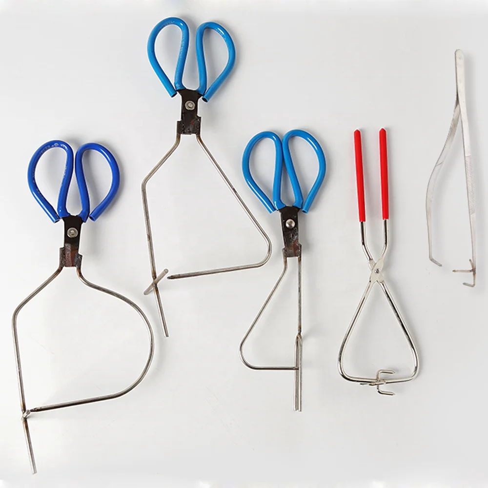 Professional Stainless Steel Pottery Tools Arts&Crafts Supplies Clay Ceramic Glazing Pliers Clamp Clay Dipping  Tongs Calipers