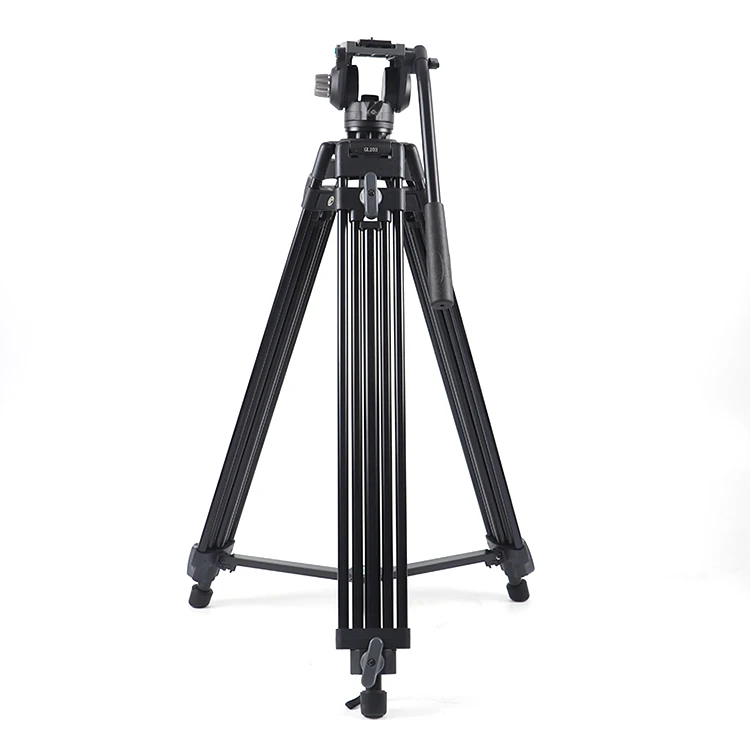 GL203+DP50 Aluminum Alloy projector tripods camera supplier professional flexible vlogging dslr video tripod