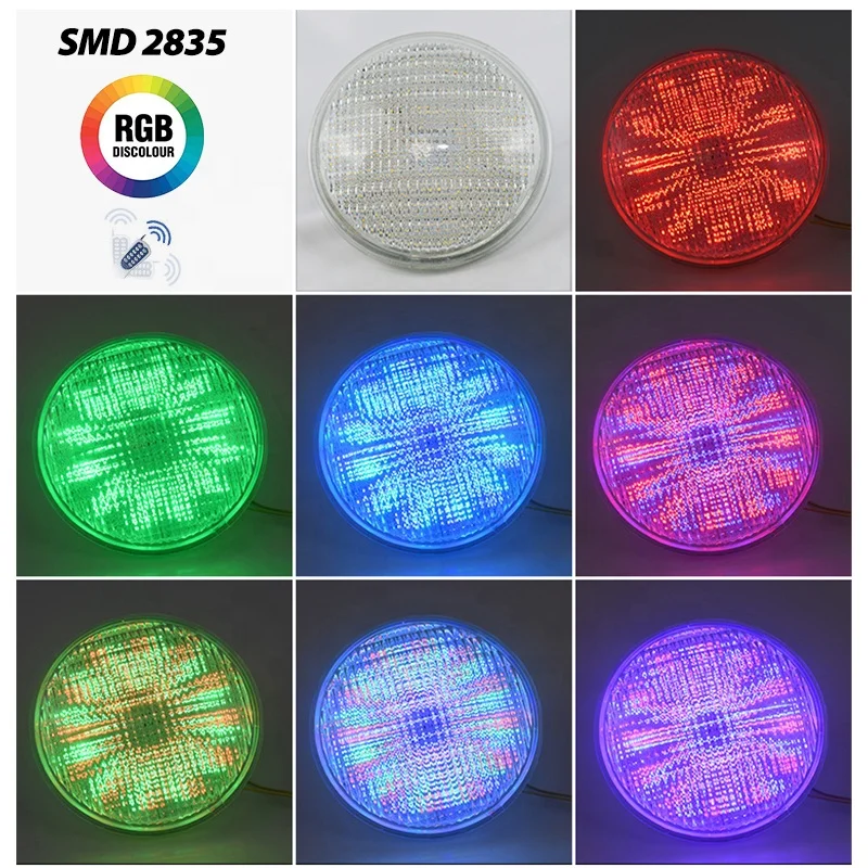 Tadpole 35W Par56 Lamp Replacement Old Type Ac 12V Grass Pool Light Bulb Rgb Color Remote Control Led Swimming Pool Light