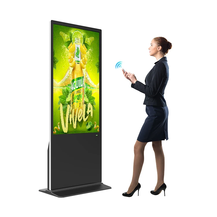 Wholesale Digital Signage Poster HD 4K Indoor 32 43 50 55 inch Vertical Android Aio Advertising Player With Computer Control