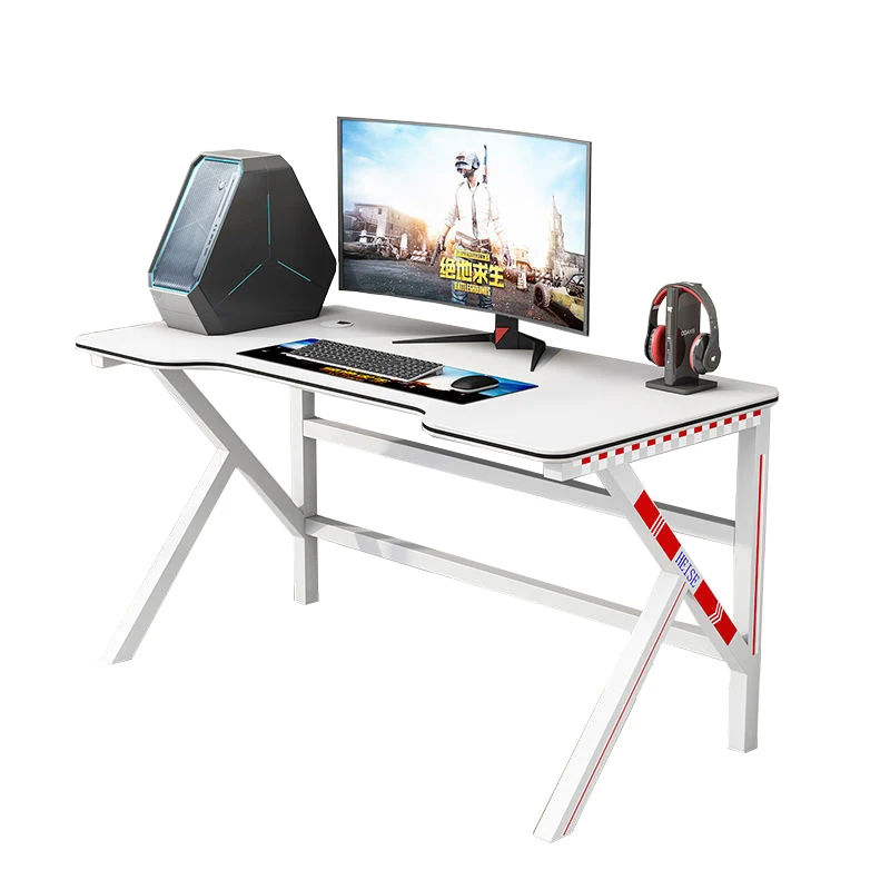 
Plain Simplicity Practical Solid Wood Metal Leg Computer Desk Home Office 