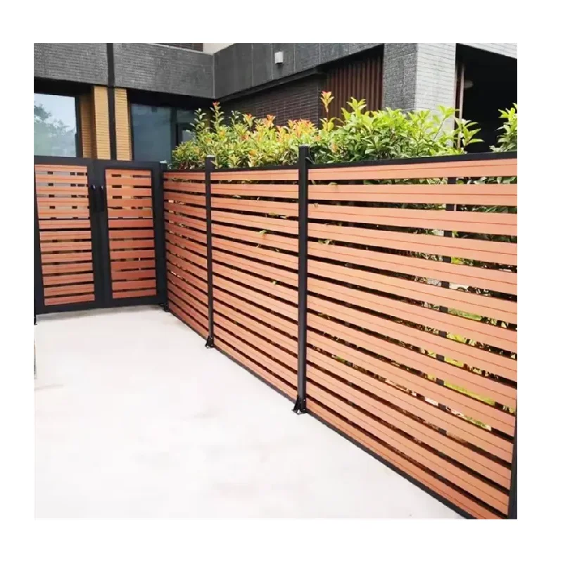 High quality  Cheap Price Wood Plastic engineered Fence Fence Wpc yard  Fence