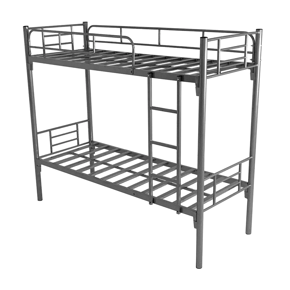 Direct Manufacturer Cheap Strong Hostel Double Decker Designs Ladder Metal Bunk Bed