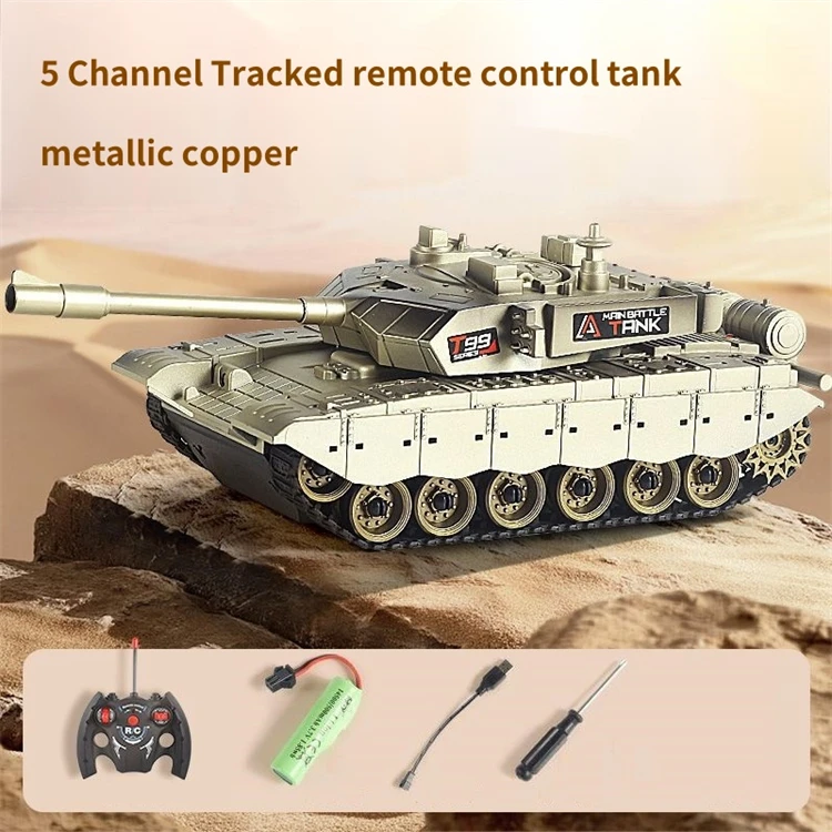 4 styles tracked RC tank one click simulated firing 5 channels sound effect toy sand remote control tank for wholesale