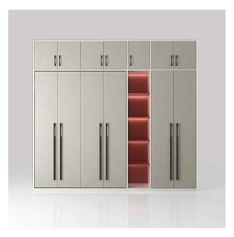 Silver solid wood multi-layer panel multi-functional home bed vertical combination wall bed single wall bed