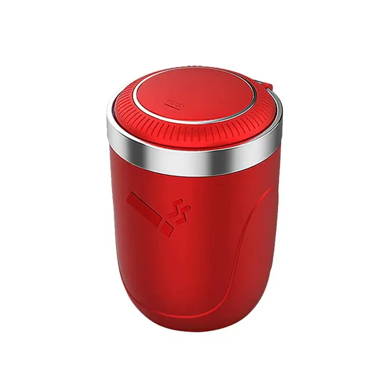 Car Cigarette Ashtray Cup With Lid With LED Light Portable Detachable Vehicle Ashtray Holder Cigarette Ashtray Interior Parts