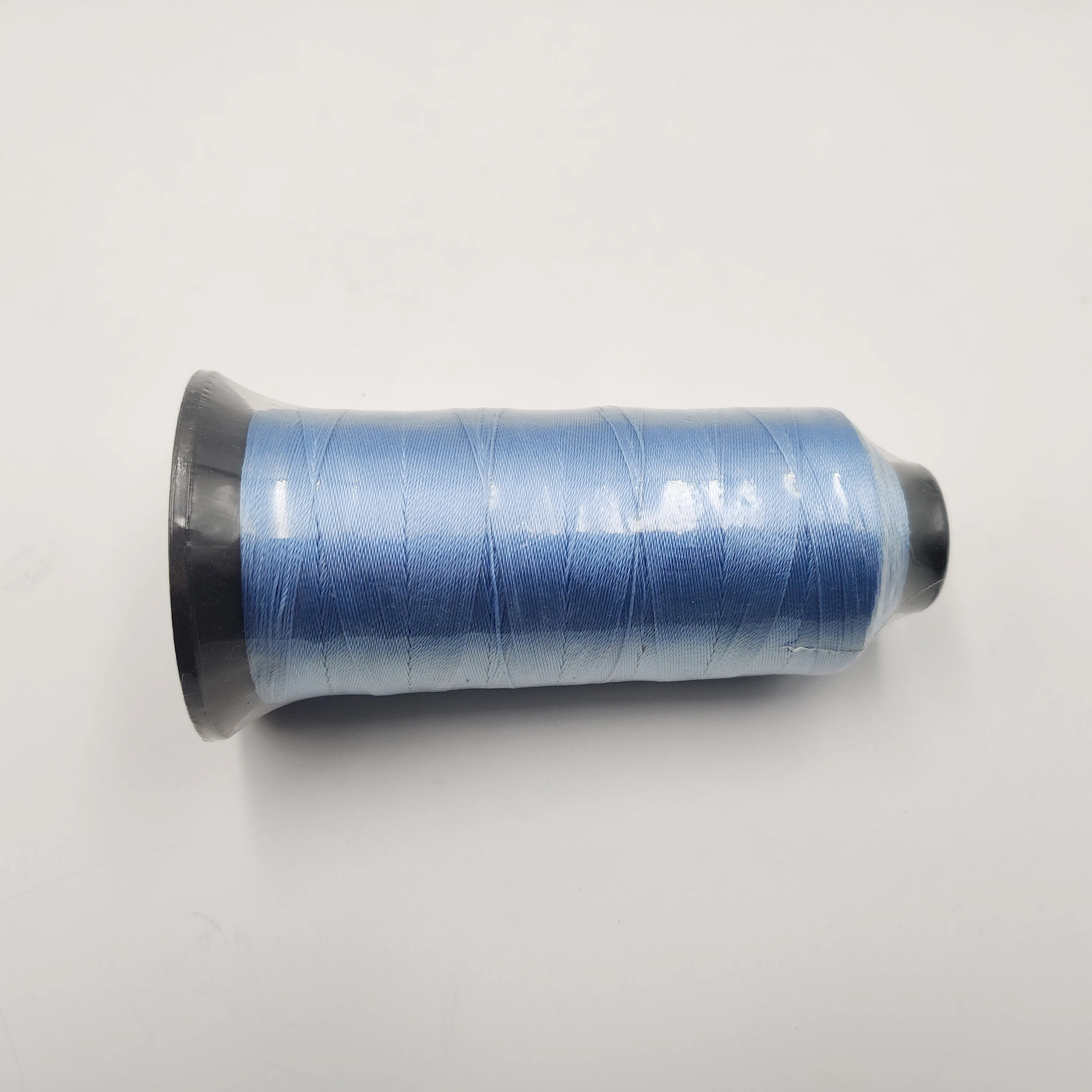 Factory Price Free Sample High tenacity sewing thread 100% Polyester colorful thread blue 500D/2 for bag