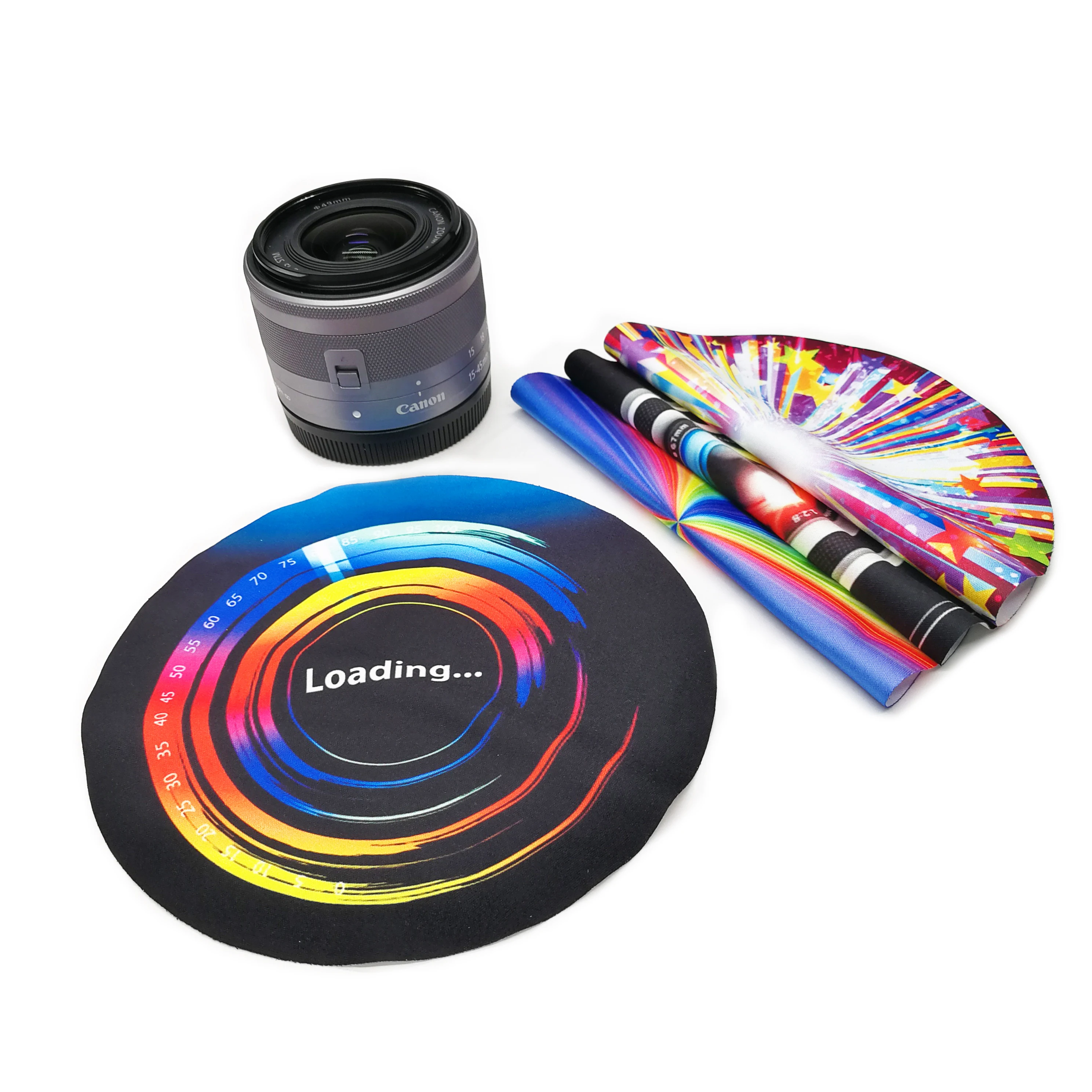 Custom Round Shape Microfiber Electronic products Screen Cleaning Cloth