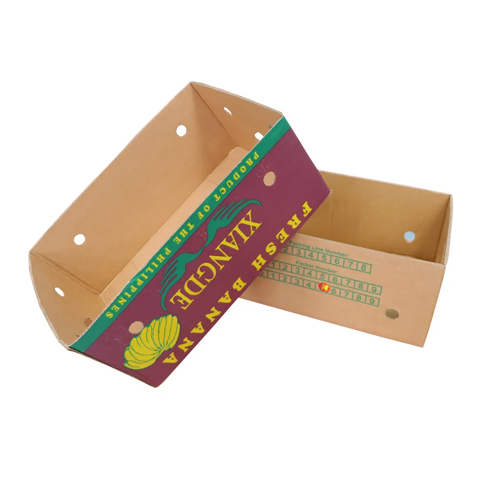 Boxes Packing Of Carton Empty Sizes Cartons For Cardboard Leaf Chiquita Weight Bananas Leaves Shaped Paper Fruit Banana Box