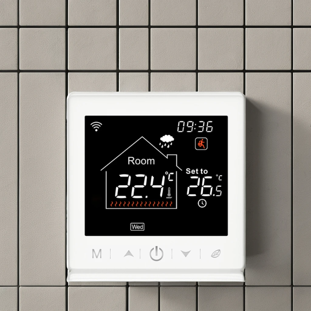 Wi-Fi Thermostat for Indoor Underfloor Heating System Thermostatic Mixing Valve for Hotels Living Room Temperature Controller