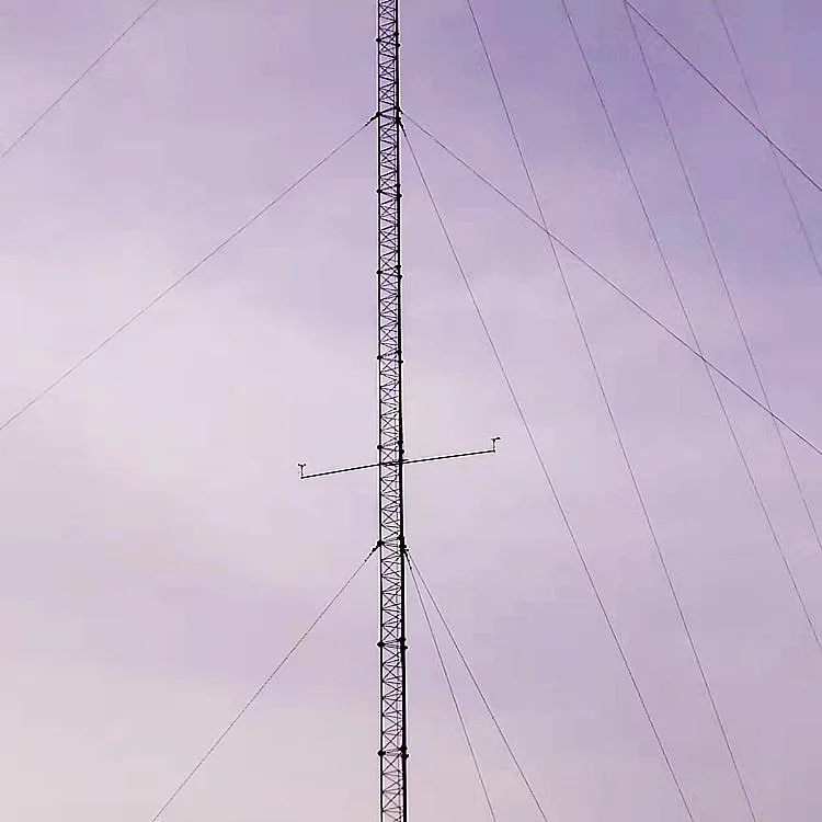 20m High Quality Guy Wire Steel Tubular Communication Telecom Guyed Tower