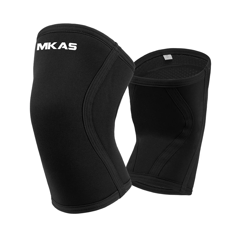 MKAS Scr Weightlifting Breathable Compression Professional Sports Knee Protector Brace Support 5Mm 7Mm Neoprene Knee Sleeves