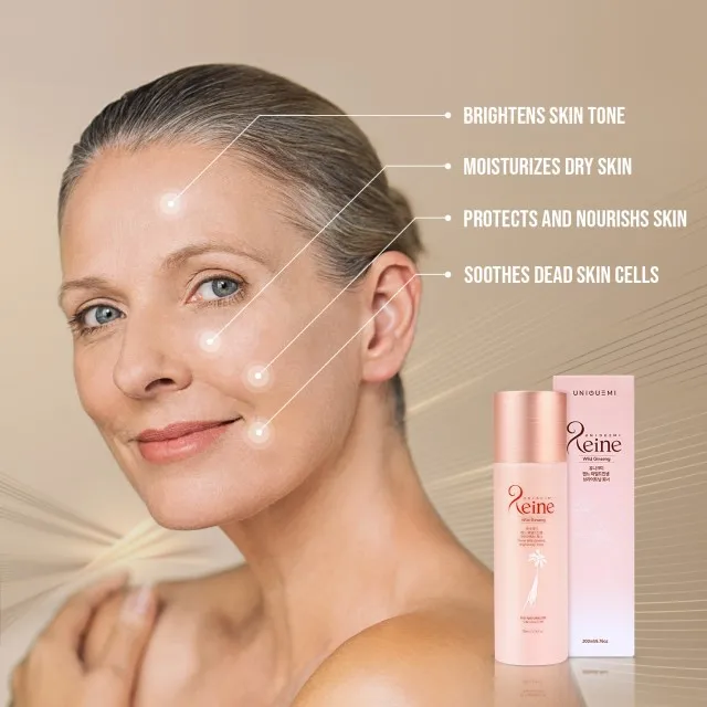 UNIQUEMI Hot Selling Wild Ginseng Skin Toner in Bio Ginseng Fermentation Skin Care Line Made in Korea