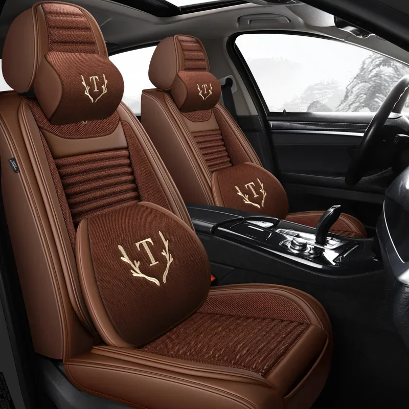 Car Interior Accessories Decoration Seat Cushion Full Set Luxury Seat Cover Sport Leather Car Seat Covers