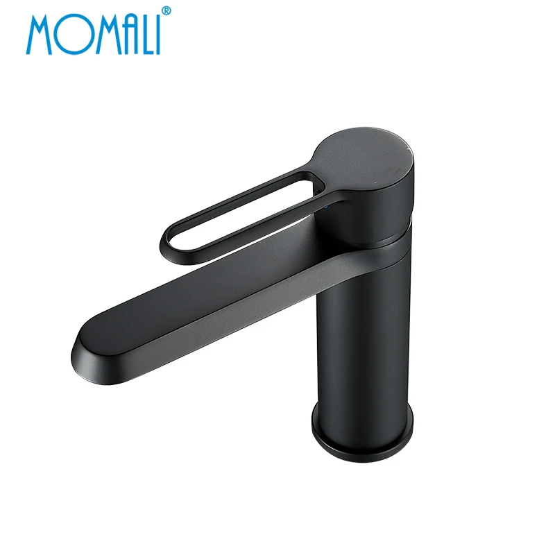 Momali multiple color choice economic series stylish handle design brass gun metal white black taps and basin faucet mixer