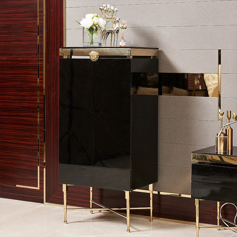 Luxury high quality wine cabinet display home furniture  wine storage cabinet living room wine cabinet