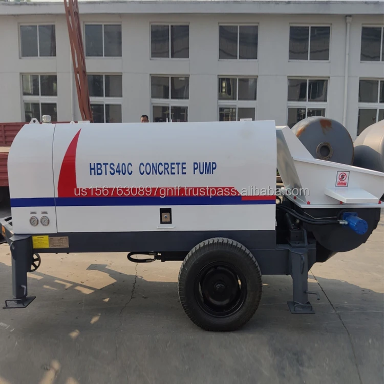 Diesel Line Mobile Concrete Pump 30-60cbm/hr Trailer Pump Construction Machine Diesel Concrete Pump with Lines