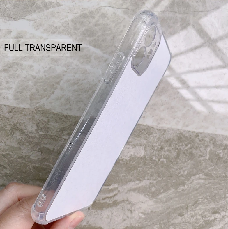 Anti-shock TPU  Transparent Covers Sublimation Blank Phone Case For iphone 15pro max 13 12 11 14 XS MAX 6 2D TPU+PC M