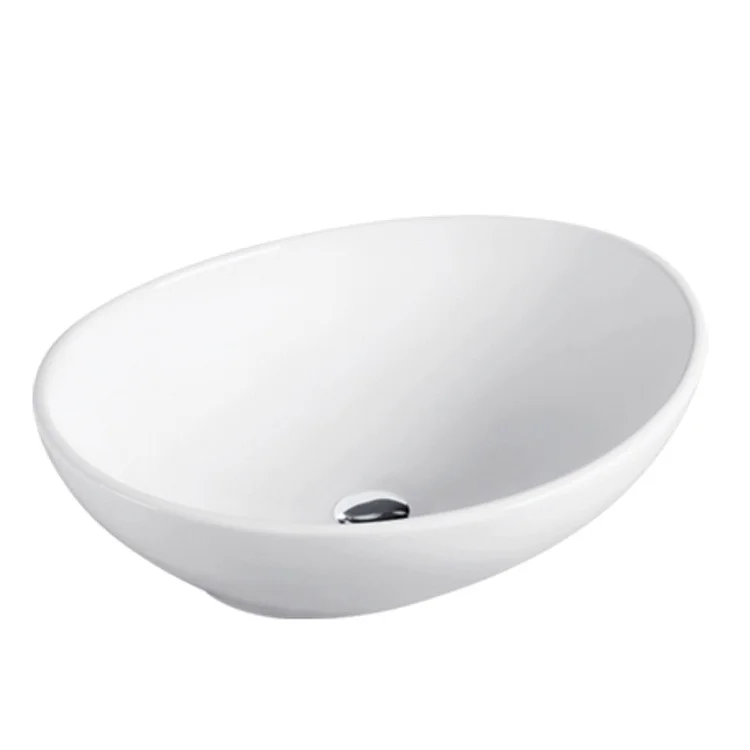 Fancy design excellent quality lines design ceramic wash basin vessel sink