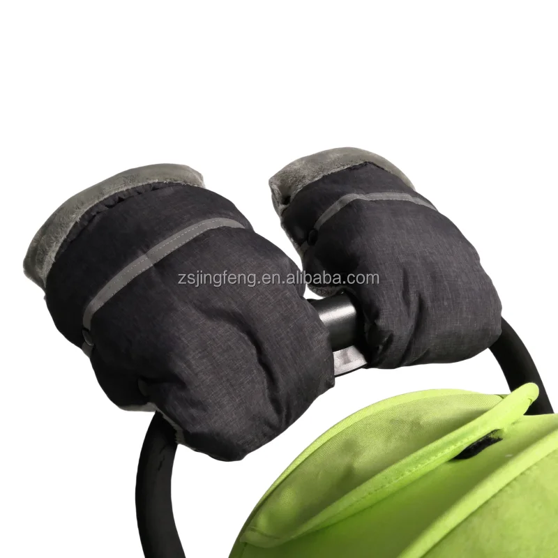 Baby Stroller Hand Muff Winter Warmer Muff  For Winter Baby Pushchair Windproof Glove Waterproof Fleece Baby Pram Accessories