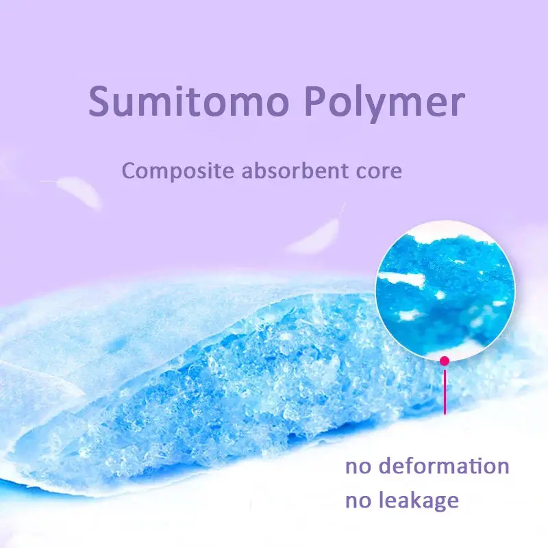 OEM 425mm negative Anion chip feminine hygiene product night use women Sanitary pads