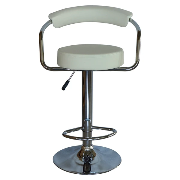 
Adjustable height slide PU soft seat round modern chairscheap stool bar 