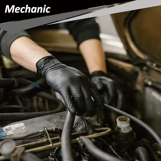 6 Mil 6mil 5mil  Nitrile Gloves Colored Latex Free Plastic Safety OEM custom logo Nitrile Powder Free Medical nitrile gloves