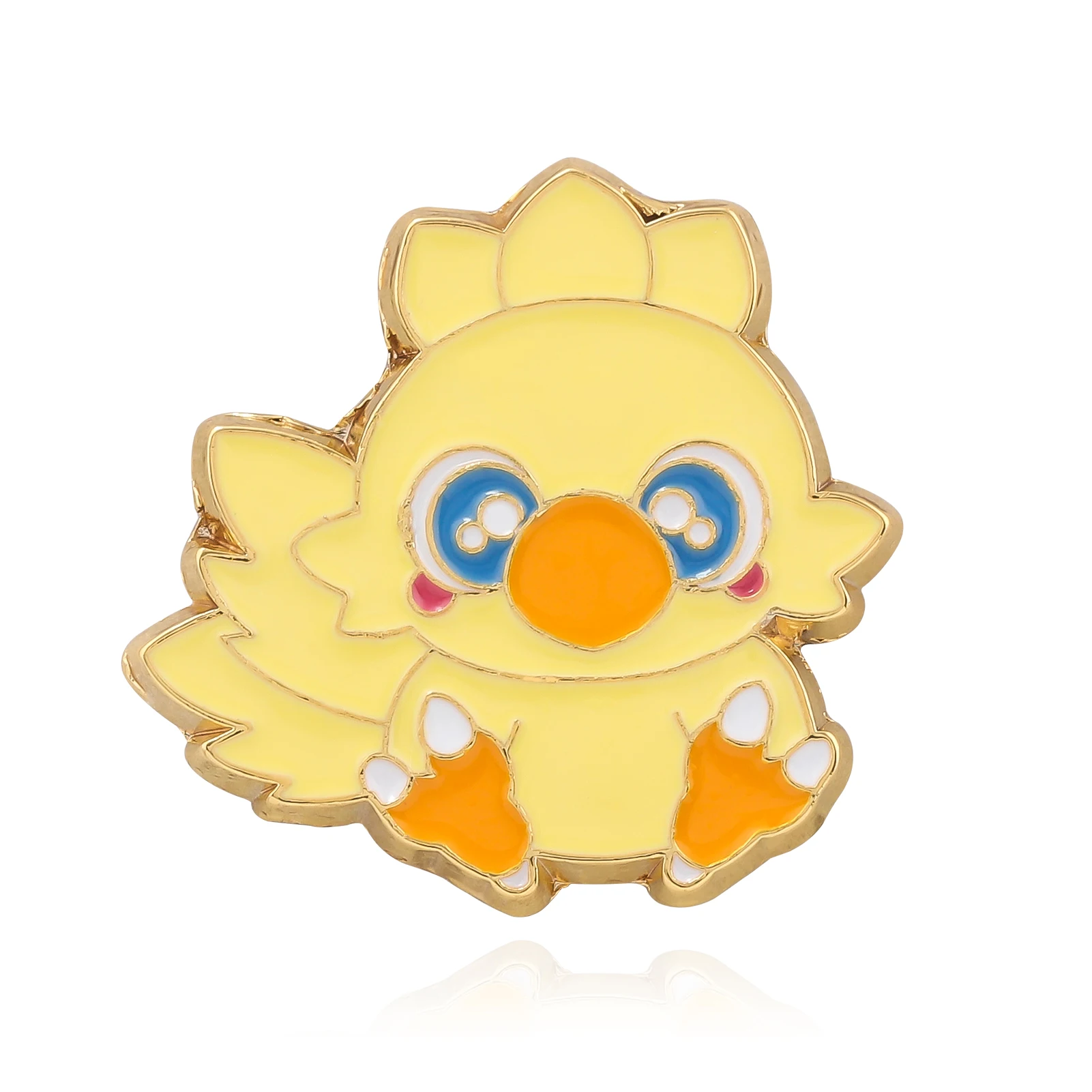 Wholesale Game Final Fantasy Chocobo Metal Badge Brooch Pins For Fans Bag Backpack Accessory