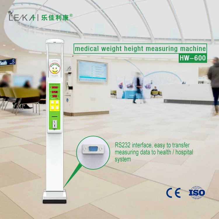 Supermarket, gym, hospital physical examination special  height and weight measuring instrument/digital height measuring machine