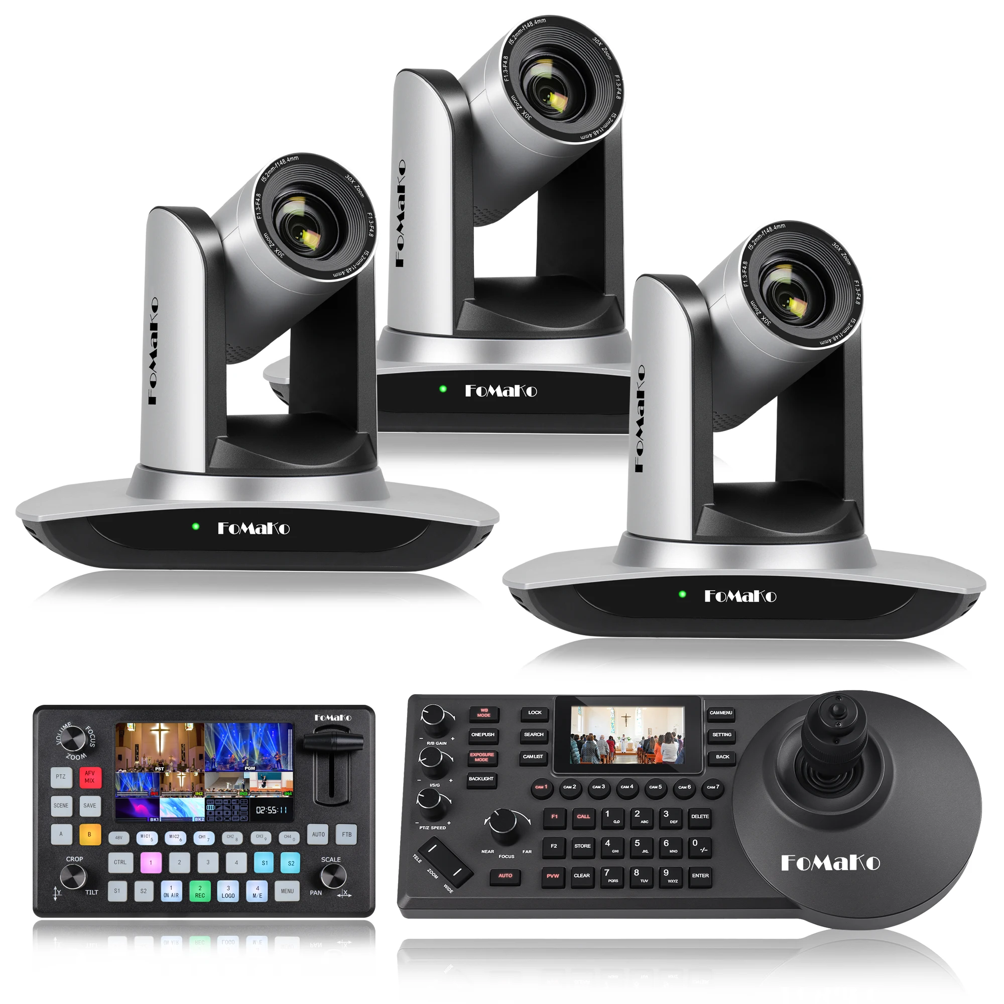 BH550 FMK30UH HDMI 30X PTZ-камера PTZ контроллер и видеомикшер для церкви конференц-камеры