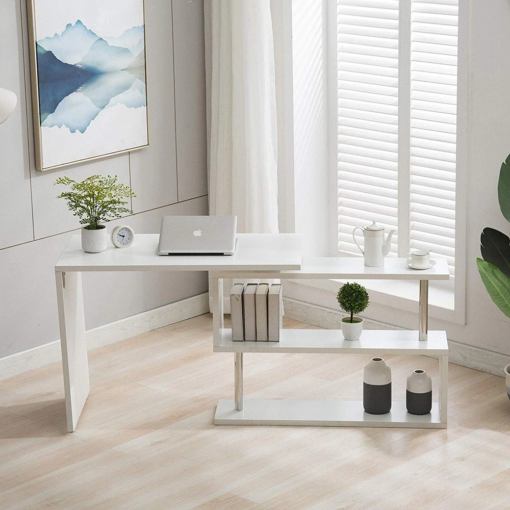L Shape Office Desk Save Space High Quality Computer Desks Rotatable