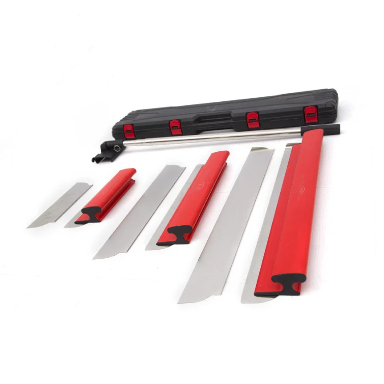 Drywall Plastering Flooring Trowel Tools Skimming Blade kit with Extension Handle