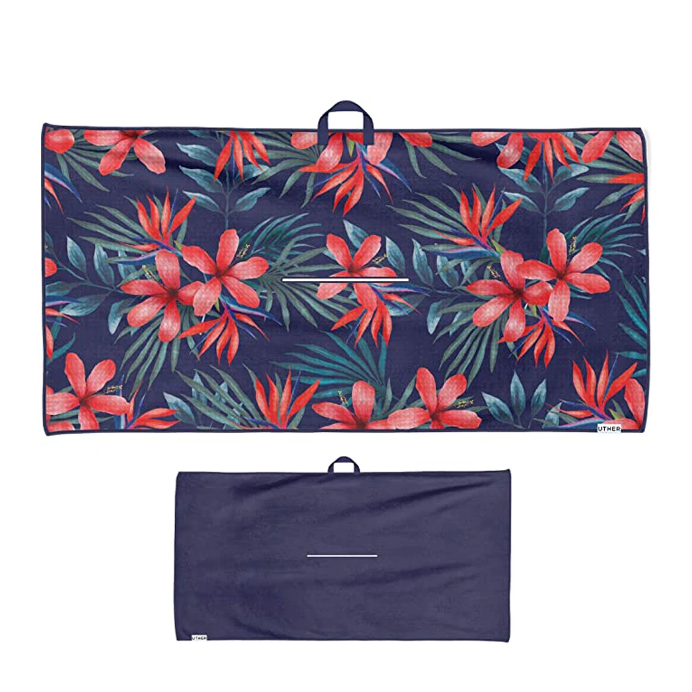 Sublimation printed microfiber quick dry jaqcuard golf towels best absorbent with custom logo