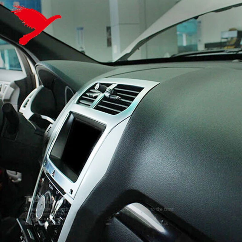Dashboard Navigating Instrument GPS Frame Cover Trim For Ford Explorer 2011-2019