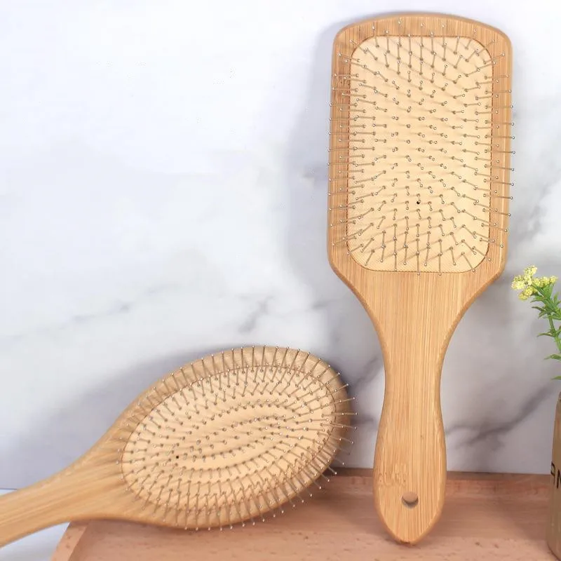 Yaeshii Premium Wooden Bamboo Hair Brush Improve Hair Growth Wood hairbrush Prevent Hair Loss Comb Bamboo Comb Teeth