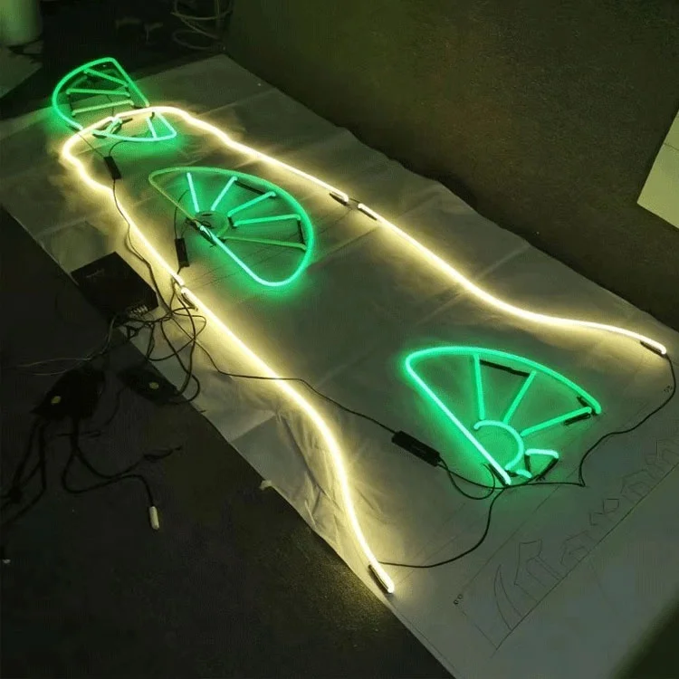 Retro Giant Dragon Glass Tube Neon Sign Honkong Style Neon Tubing Display