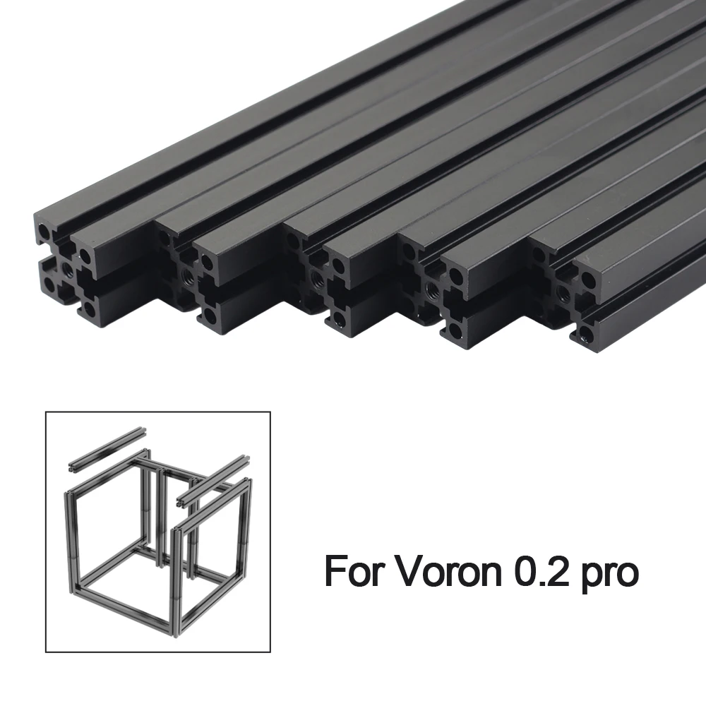 FYSETC Voron0.2 v0.2 3d printer 1515 aluminum extrusion profile frame kit 200MM/100MM For Voron V0.2 3d printer