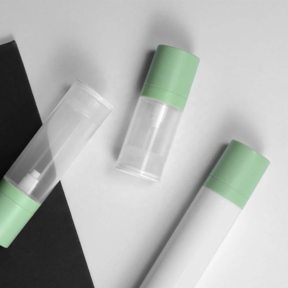 Vacuum Container Portable Empty 15ml 30ml Plastic PP Airless Lotion Bottle With Dispenser for Travelling