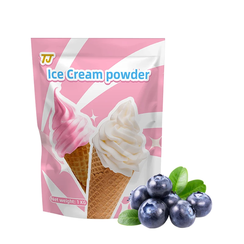 Soft ice cream powder commercial 1kg bag ice cream machine cone raw material passion fruit flavor
