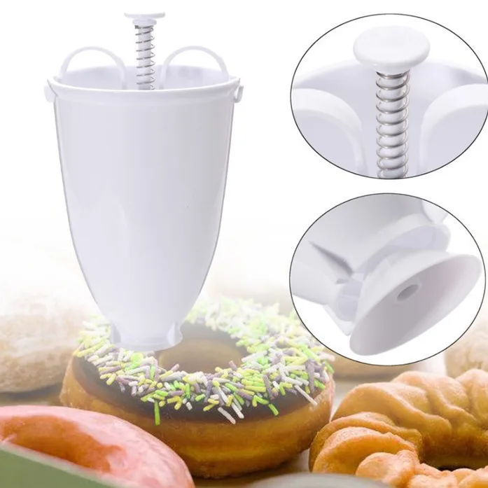 RTS Factory plastic donut making artifact quick and easy donut mold DIY Confectionery Pastry Baking Kitchen Tool