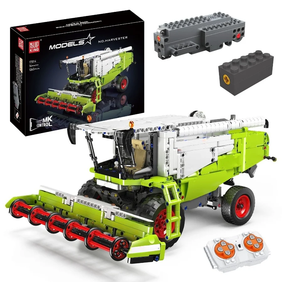 Mould King 17014 8900 Combine Harvester Engineering Remote Control Assembling Model Toys Building Blocks Sets Christmas gifts