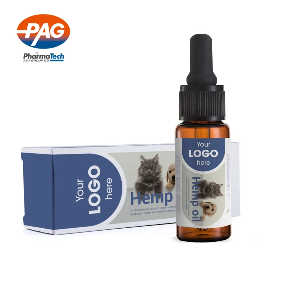 Hemp Oil 1000Mg 4000Mg Drops For Pets  Cats And Dogs