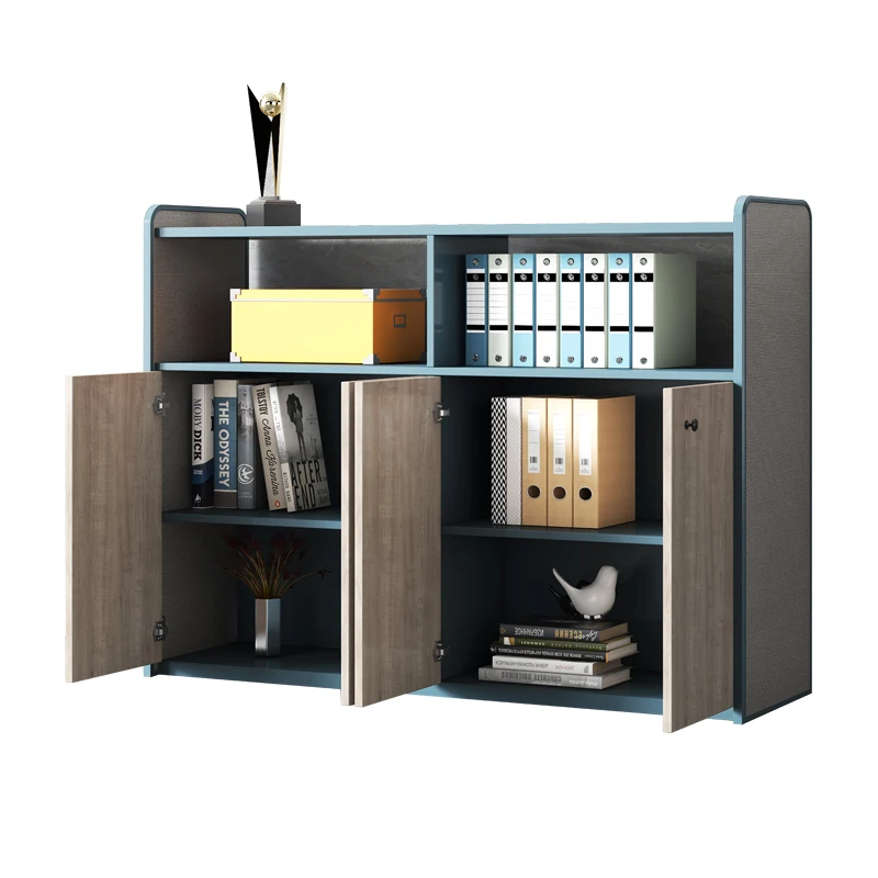 Modern executive office  equipment  MFC durable book shelving side case file cabinet