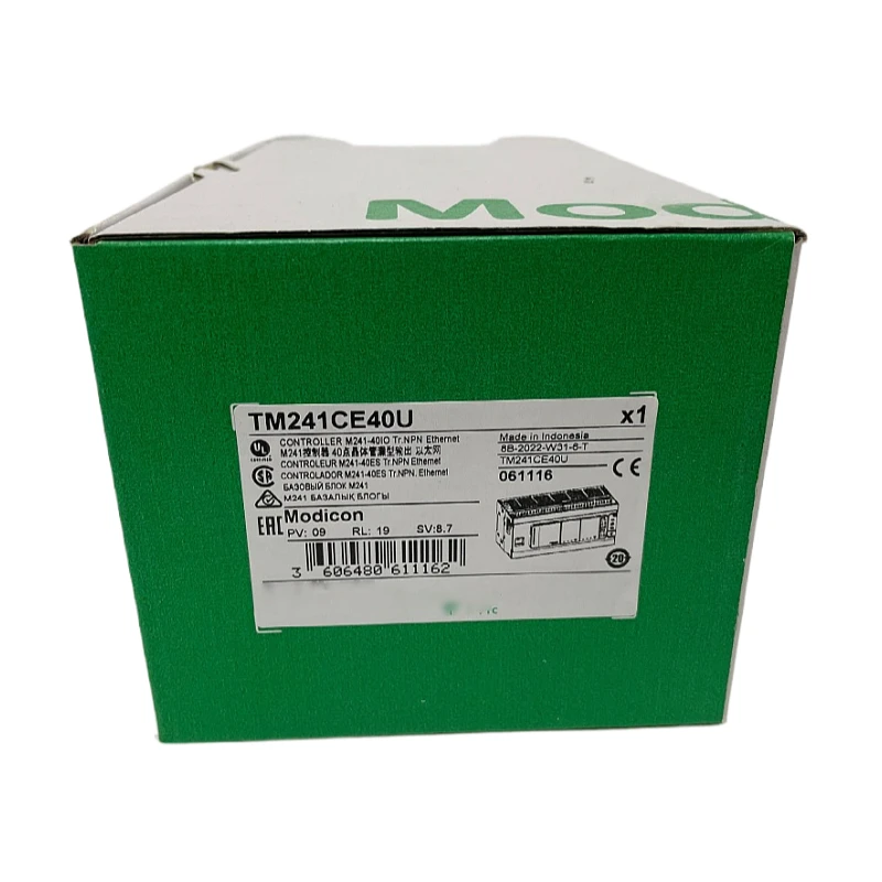 New OrigiOne M241 programmable logic controller TM241CE40U CPU module integrated with Ethernet port 40 points IO for Schneider